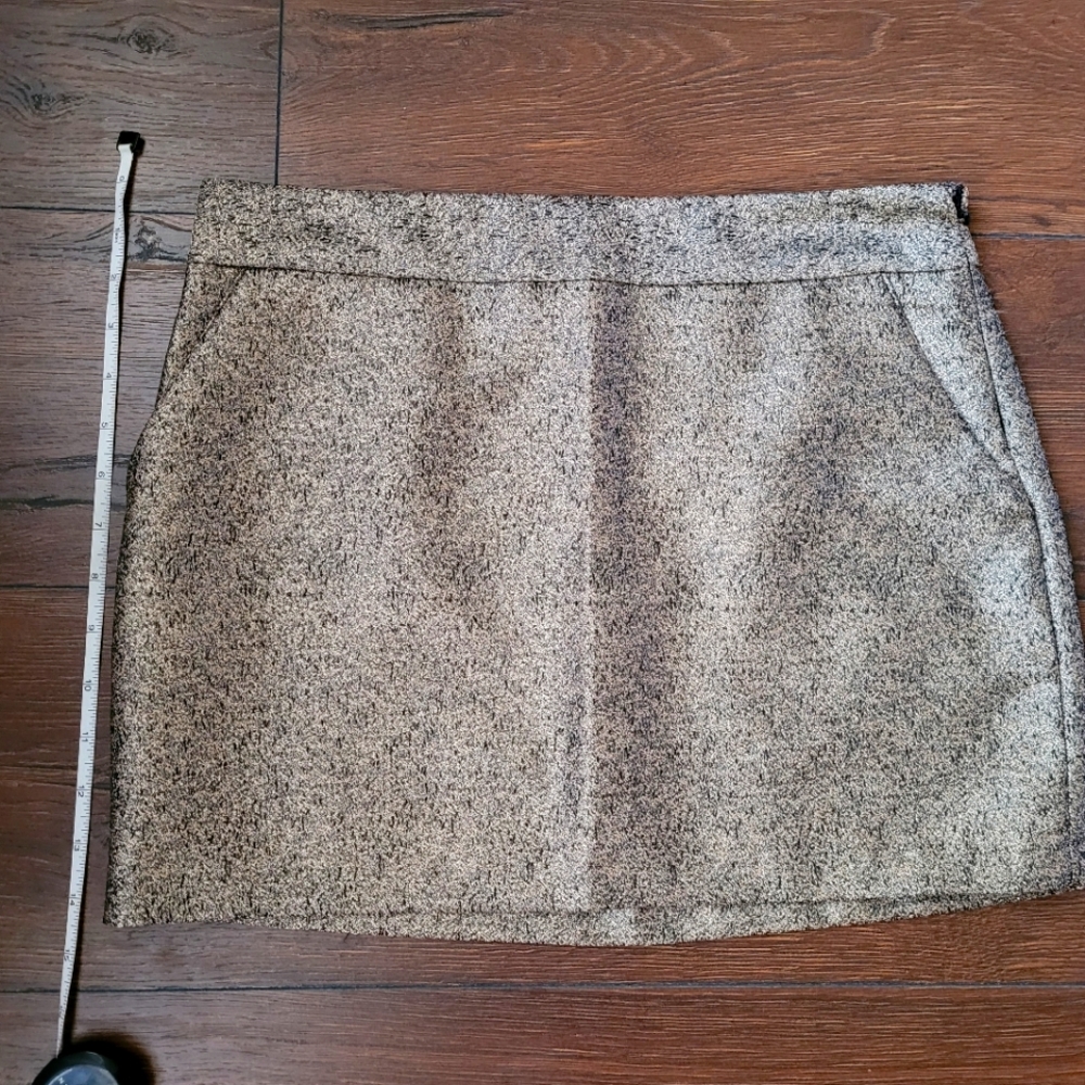 Forever 21 Gold Sparkle Mini Skirt